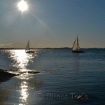 Sailboats on Ipswich Bay
