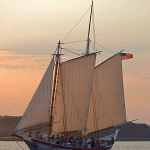 Schooner Ardelle at Sunset in Gloucester Harbor 1