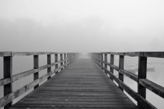 Footbridge in Fog