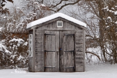 Shed in the Snow