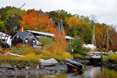 Burnham Boat Building at Low Tide