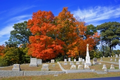 Cemetery in October 1