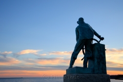 Man at the Wheel in November