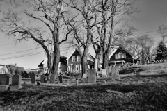 Bay View Cemetery in Black & White
