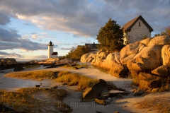 Lighthouse & Rocks in October