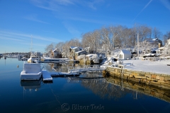 Harbor in February Snows