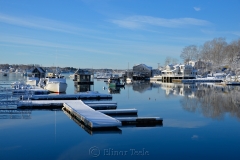 Blue Harbor in February Snows