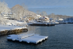 Cove & Dock in March Snows