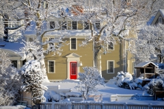 House in March Snows