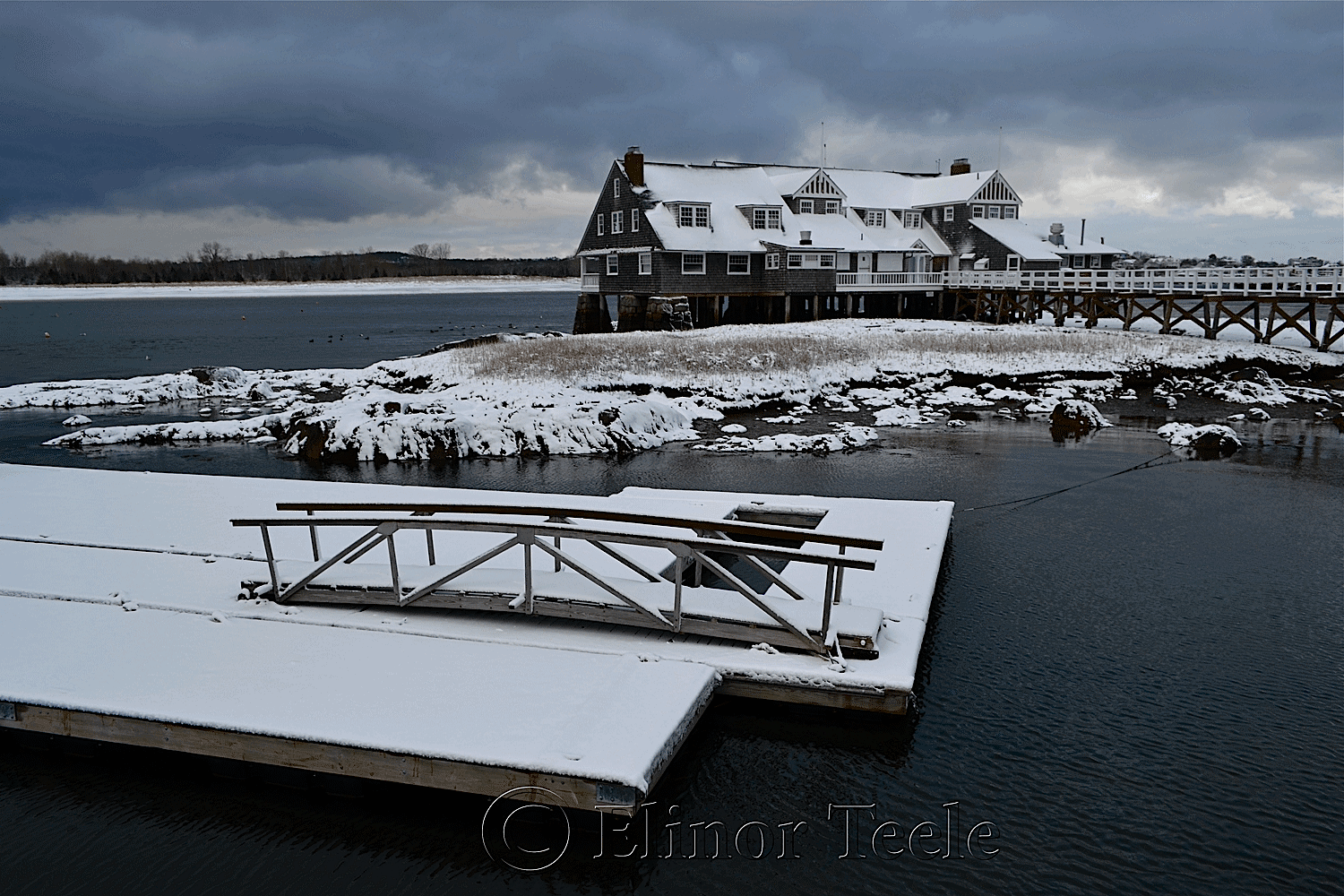 Annisquam Yacht Club in Winter
