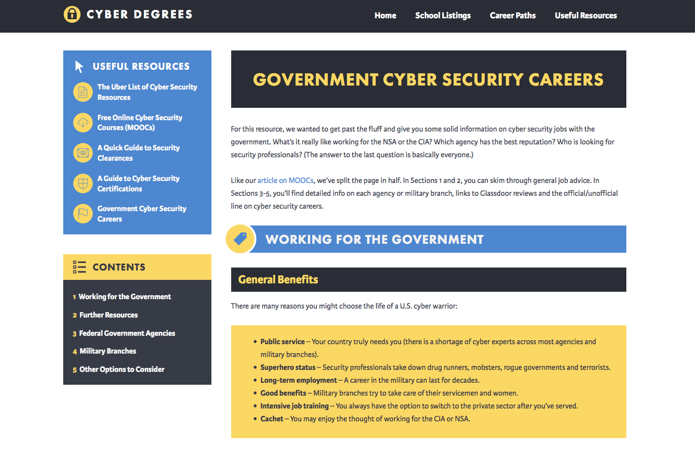 Cyber Security - Government Career