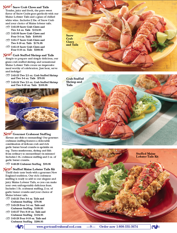 Gorton's Fresh Seafood Catalog