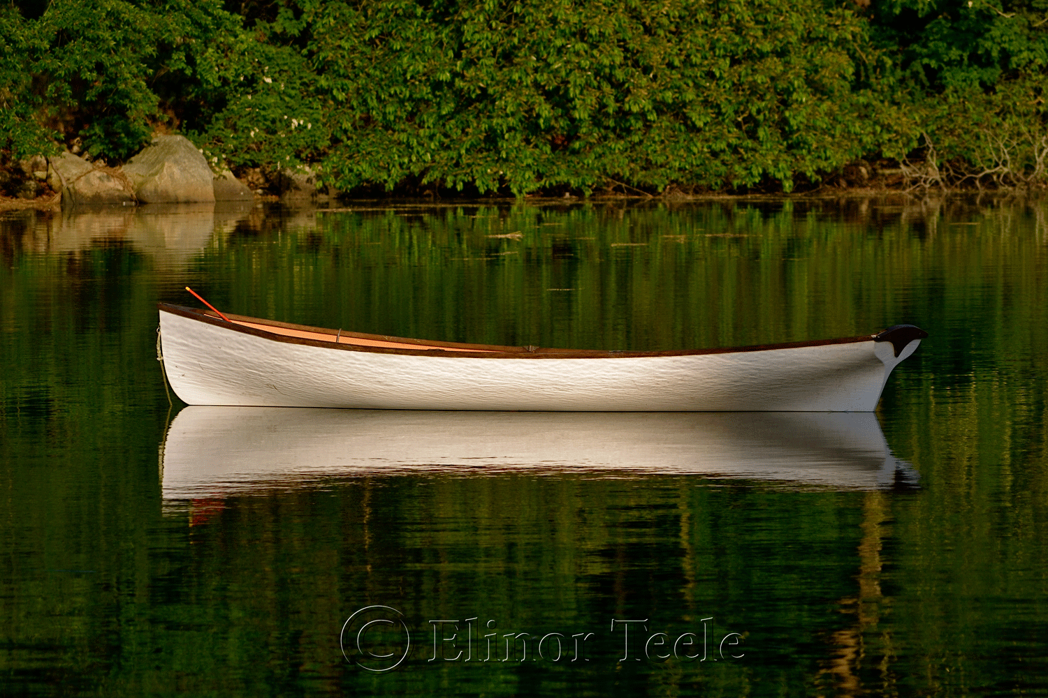 Whitehall Rowboat Headed North, Gloucester MA