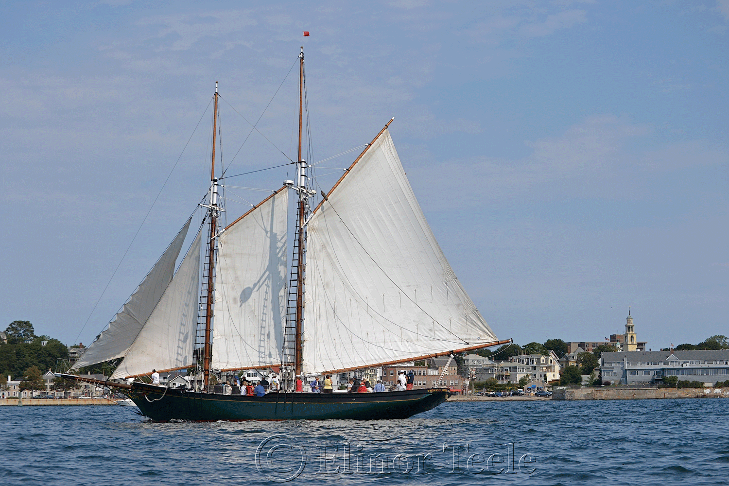 Schooner Thomas E. Lannon in Gloucester Harbor