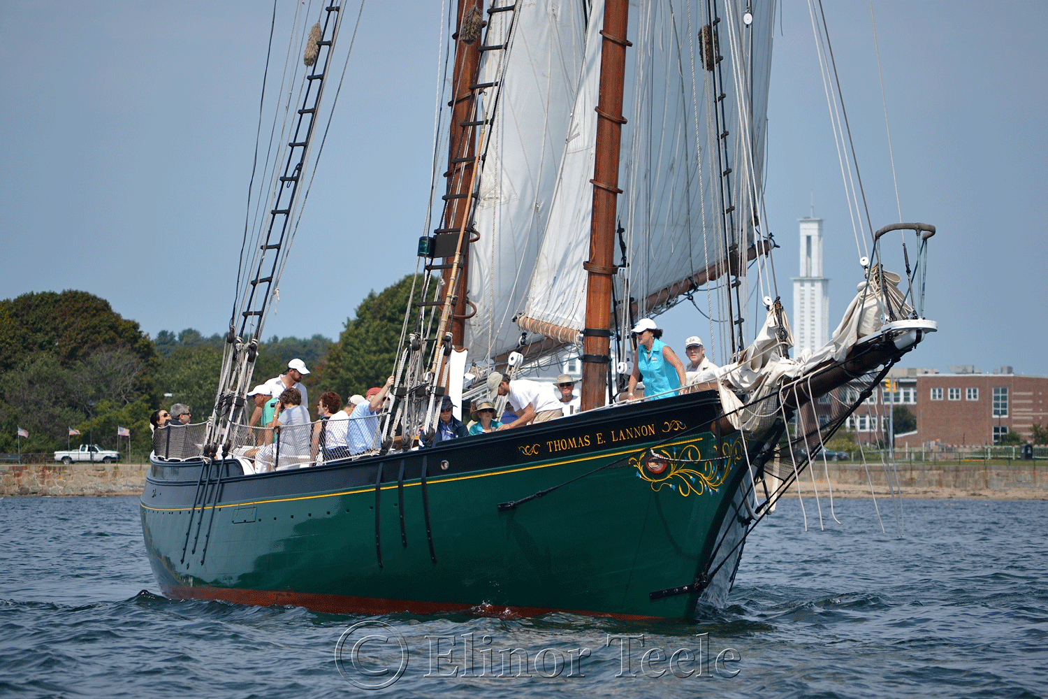 Schooner Thomas E. Lannon in Gloucester Harbor