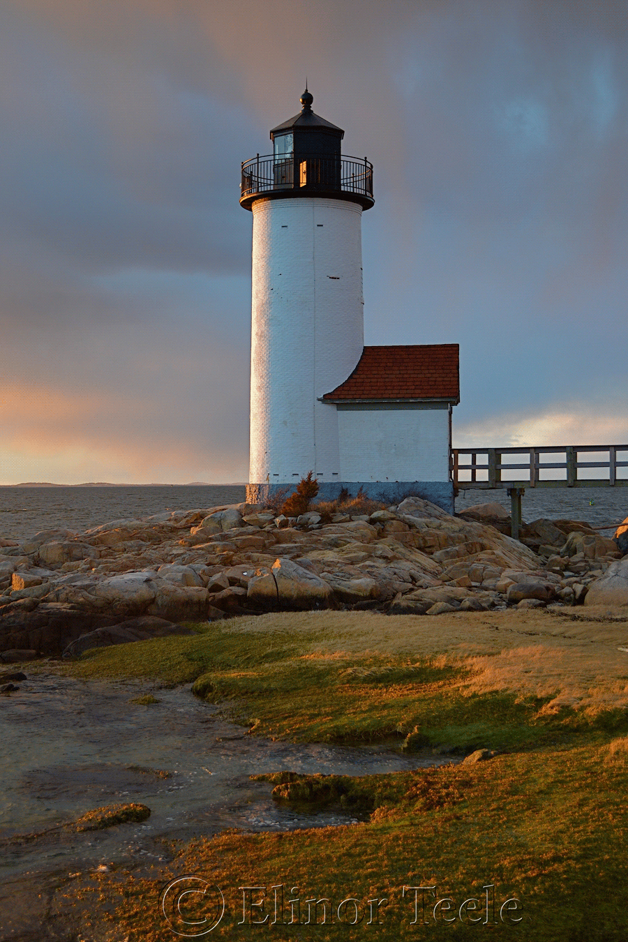 Annisquam Lighthouse Sunset in March, Annisquam MA