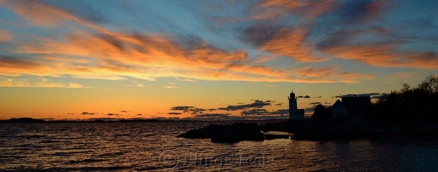 Annisquam Lighthouse Sunset in April