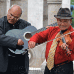 Musicians on Fisherman's Bastion, Budapest, Hungary