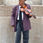 Violinist, Heroes' Square, Budapest