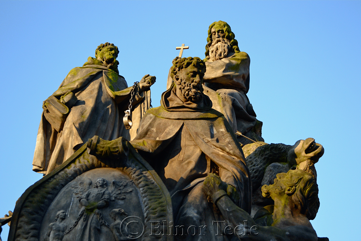 Sts. John of Matha, Felix de Valois and Ivan, Charles Bridge, Prague