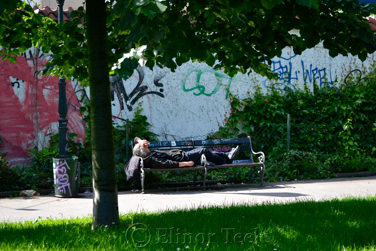 Man on a Bench, Stare Mesto, Prague