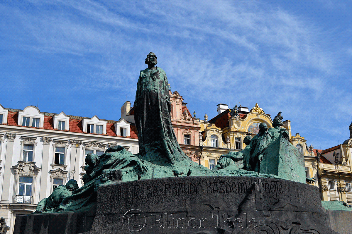 Jan Hus Memorial, Old Town Square, Prague