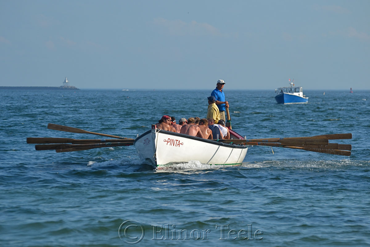 Paul Giacalone's Crew Coming Home, Seine Boat Races, Fiesta, Gloucester MA