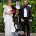 Wedding Couple, Mirabell Gardens, Salzburg, Austria