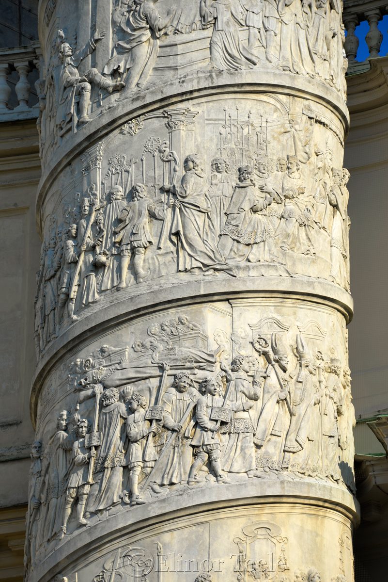 Column, Karlskirche, Vienna, Austria 1