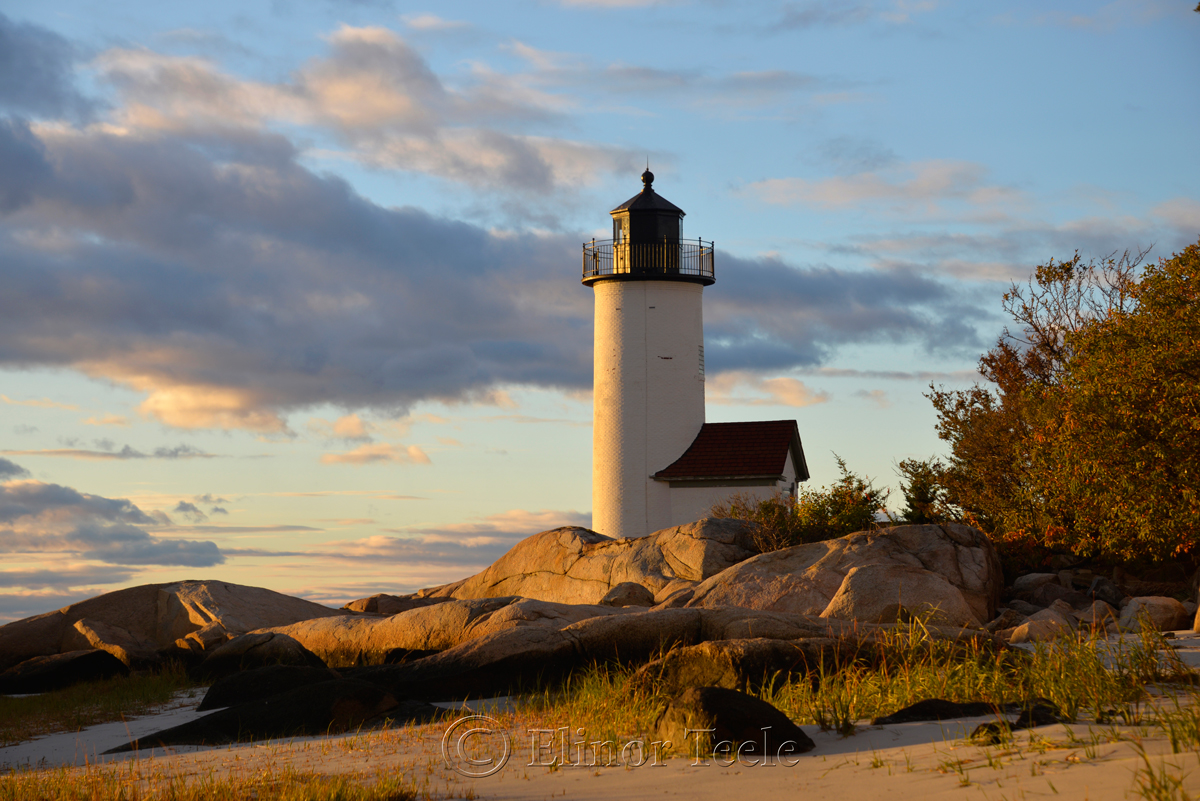 Lighthouse & Rocks in October 6