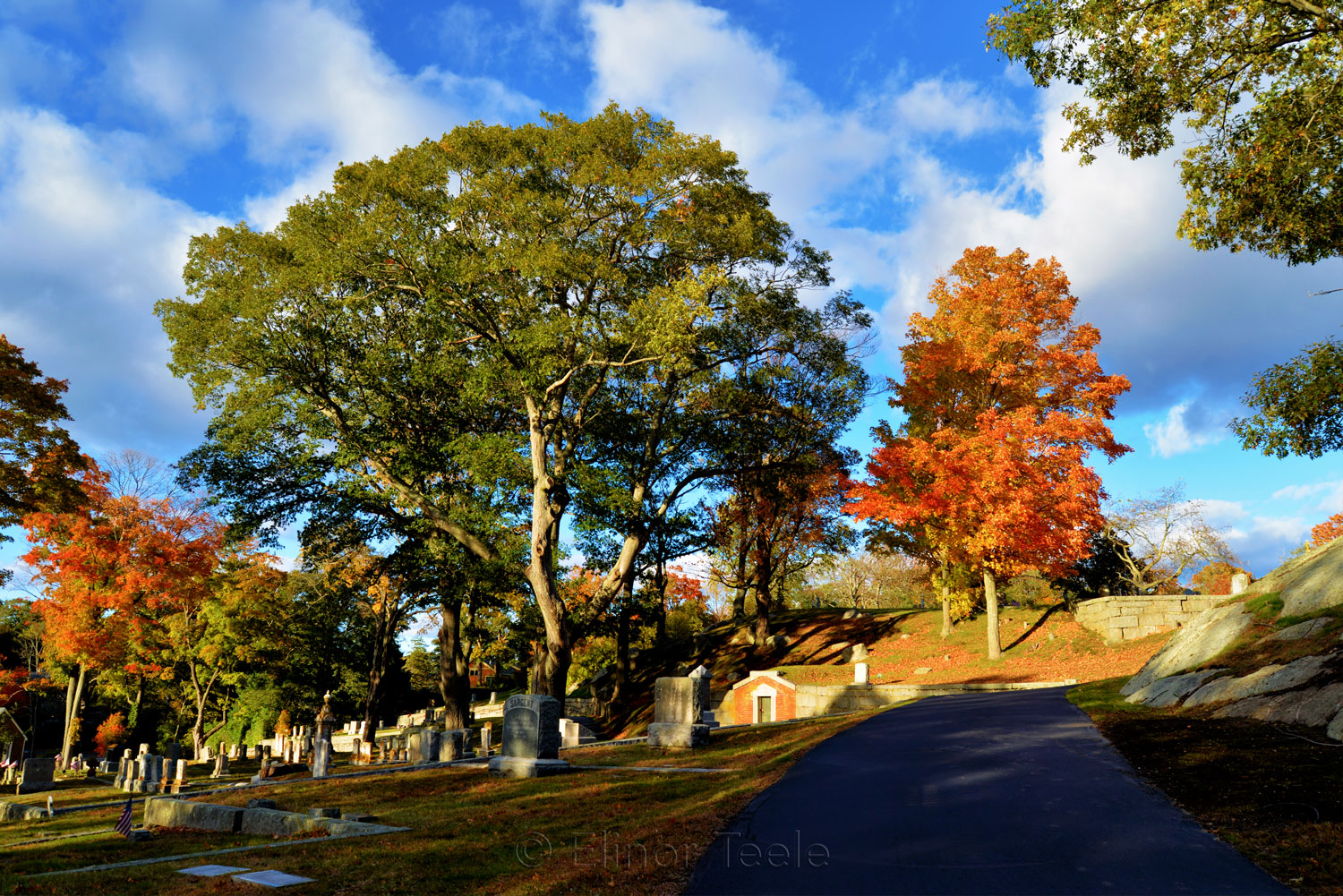 New England Fall Foliage - Cemetery 4