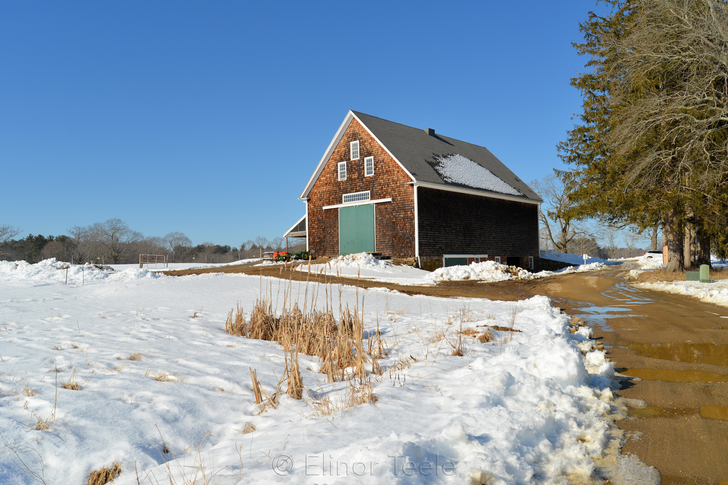 Jimmy's Barn in Winter - Appleton Farms