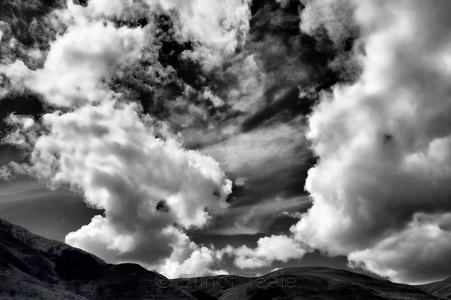 Clouds in October - Black & White