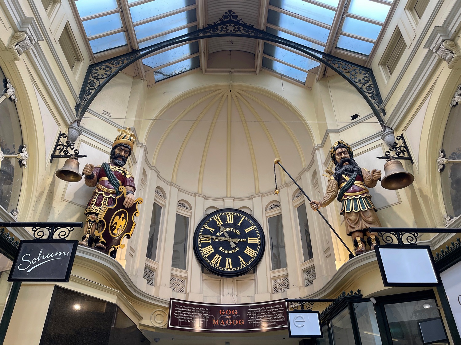 Royal Arcade Clock, Melbourne