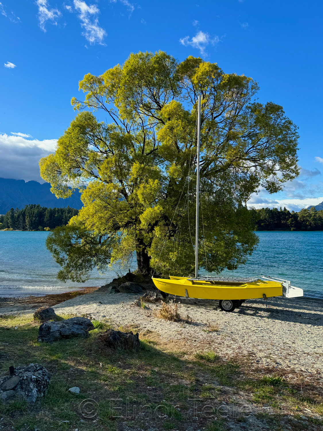 Lake Wakatipu - Yellow Boat